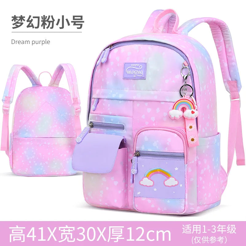 Rainbow Children School Bags for Girls Waterproof