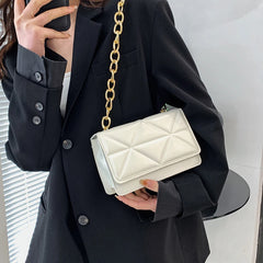 Women's V Pattern Embossed Square Bag Messenger Small Shoulder Crossbody Bags