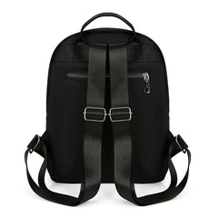 Ladies Double Pocket Oxford Fabric Backpack Lightweight Women's School Bag