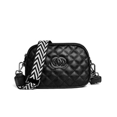 Three-Layer Wide Shoulder Belt Small Bag Women's Messenger Bag