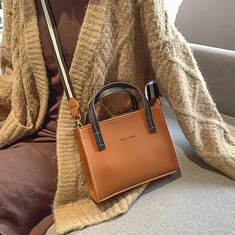 Women's Casual PU Leather Shoulder Handbag
