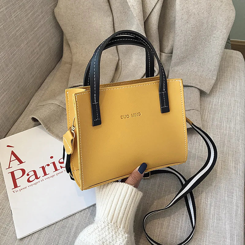 Women's Casual PU Leather Shoulder Handbag