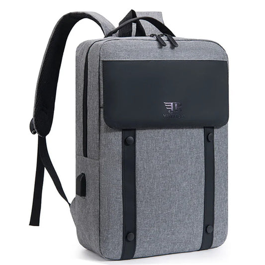 Waterproof backpack with USB port for men