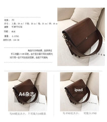 Women's PU Leather Square Shoulder Messenger Bag