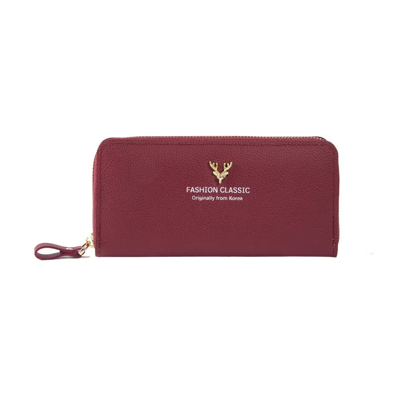 Women's Zipper Handbag Long Wallet Large Capacity Mobile Phone Bag