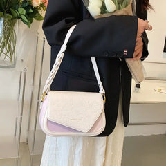 Cartoon Embossed Flap Shoulder Bag Retro Crossbody Bag