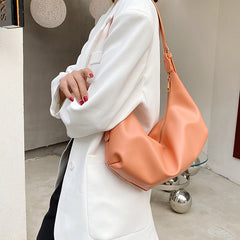 Soft Leather Small Women's Bag Shoulder Underarm Bag Clutch Purse