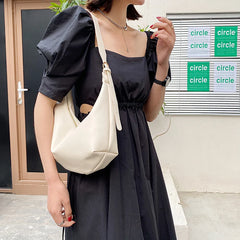 Soft Leather Small Women's Bag Shoulder Underarm Bag Clutch Purse