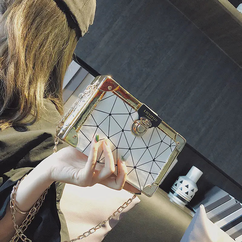 High-End Small Square Bag Shoulder Chain Messenger Bag