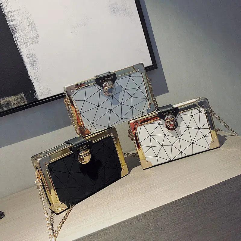 High-End Small Square Bag Shoulder Chain Messenger Bag