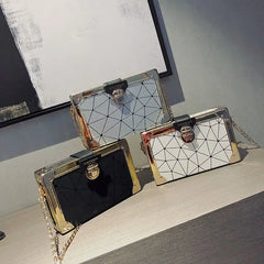 High-End Small Square Bag Shoulder Chain Messenger Bag