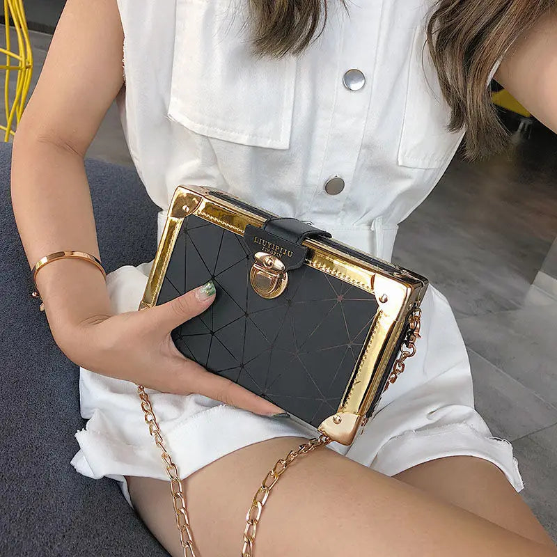 High-End Small Square Bag Shoulder Chain Messenger Bag
