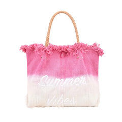 Women's Large Woven Shoulder Bag