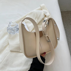 Women's PU Leather Crossbody Bag Clutch Brown