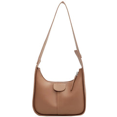 Women's PU Leather Crossbody Bag Clutch Brown