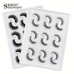 9 Pairs 3D Faux Mink False Eyelashes Natural Curling Thick Extension