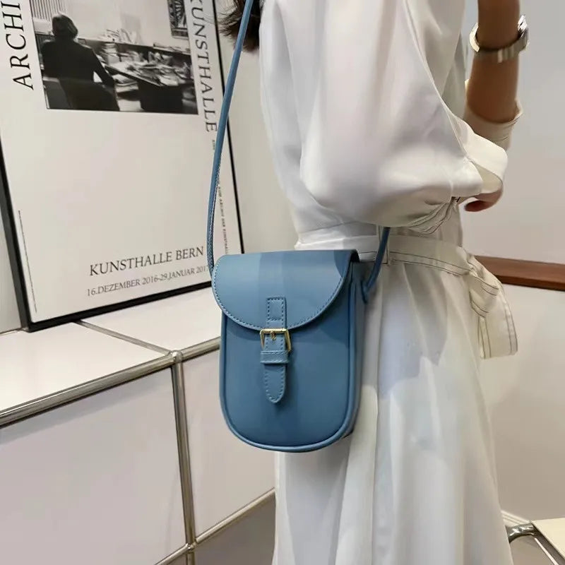 British Style Cowhide Camera Bag for Women