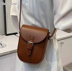 British Style Cowhide Camera Bag for Women