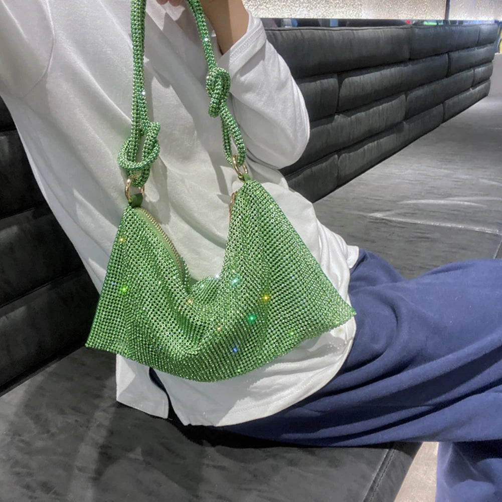 Rhinestone Shoulder Bag Evening Clutch Wedding Purse