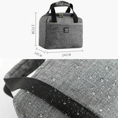 Lunch Bag Cooler Tote Insulated Box Thermal Food Container Handbag Bento Pouch