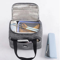 Lunch Bag Cooler Tote Insulated Box Thermal Food Container Handbag Bento Pouch