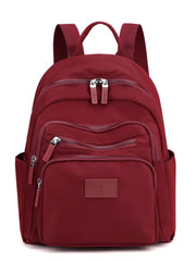 2022 Dark Green Women's Backpack Waterproof Nylon Student School Bag