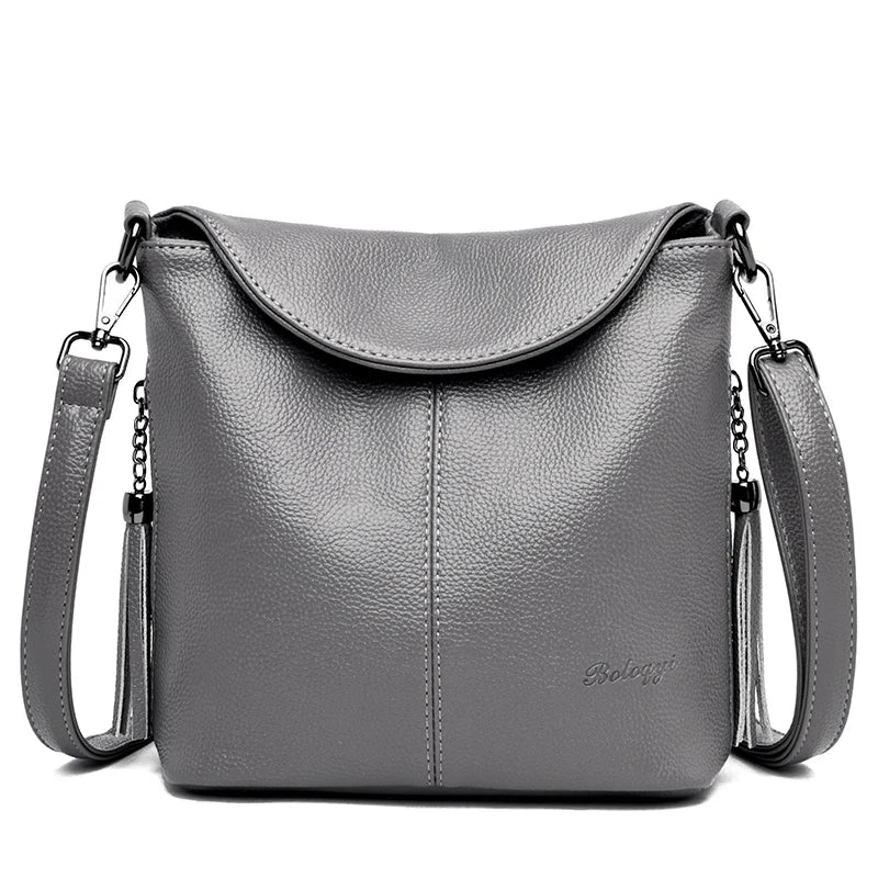 Leather Clutch Bag Small Soft Leather Handbag Women High Crossbody Bag