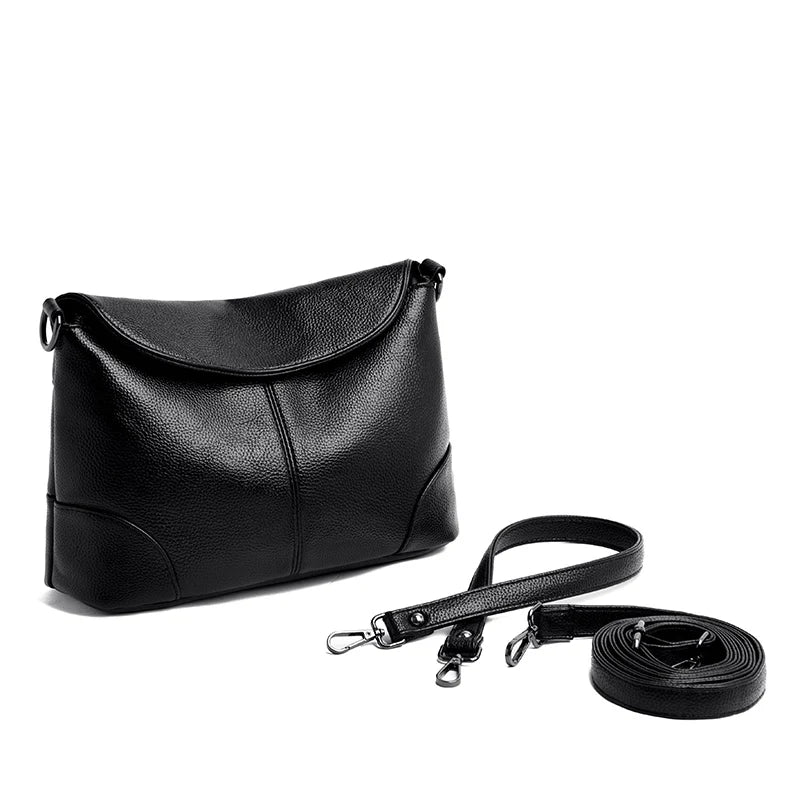 Leather Clutch Bag Small Soft Leather Handbag Women High Crossbody Bag