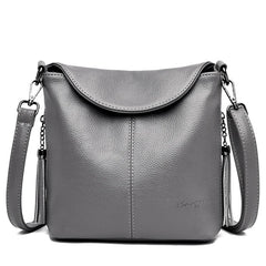 Leather Clutch Bag Small Soft Leather Handbag Women High Crossbody Bag