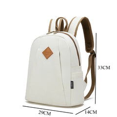Canvas Backpack Women Solid Rucksack Casual Travel Bag Backpacks