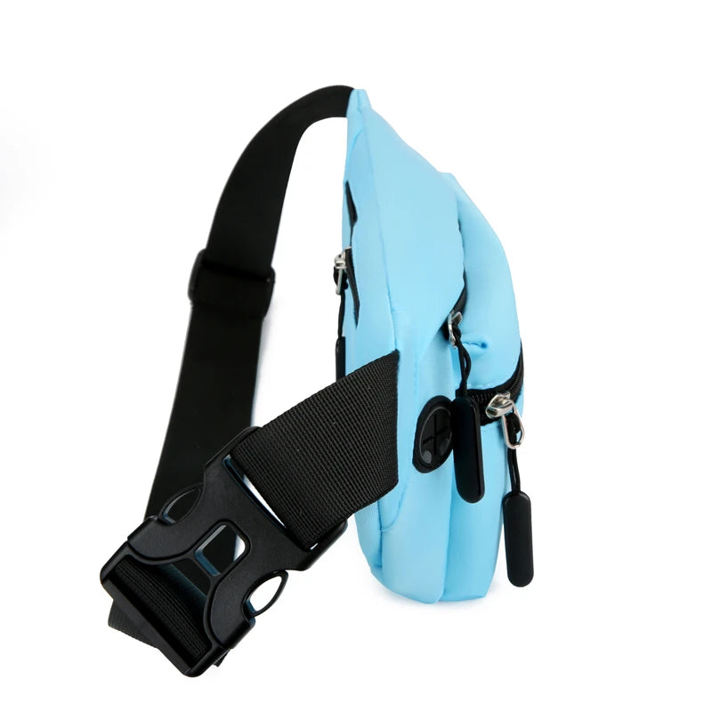 Women Fanny Packs Nylon Waist Bag Leisure Sports Messenger Bags