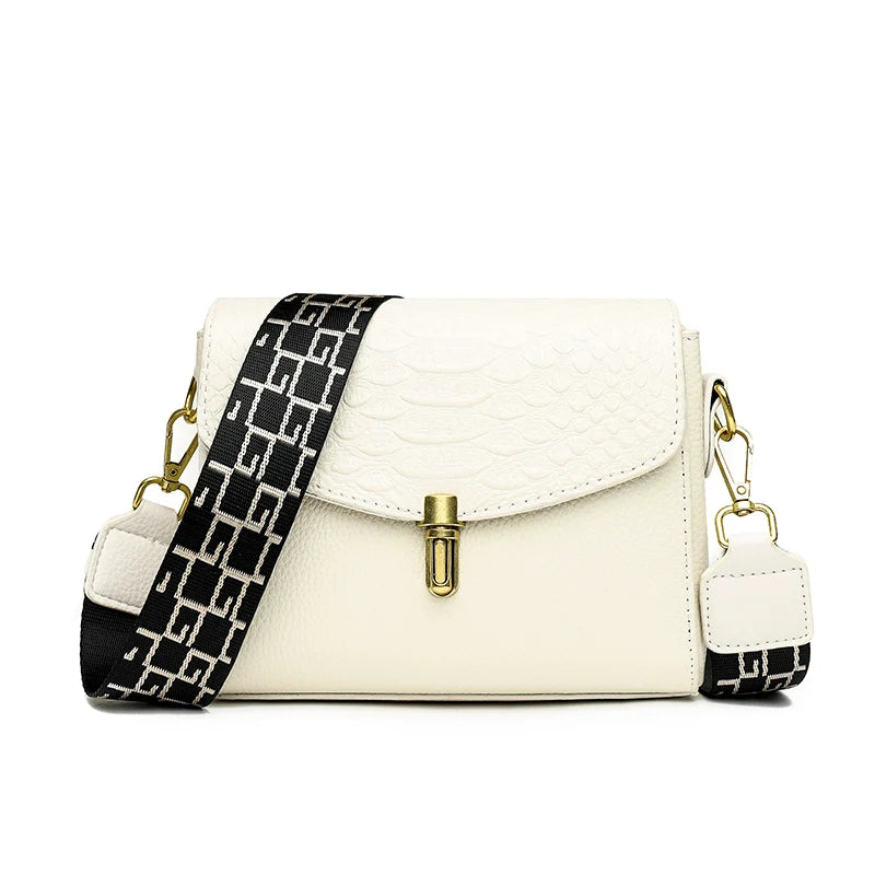 Crocodile Pattern Leather Tote Bag Ladies Shoulder Bag High Handbag