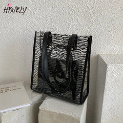 Transparent PVC Shoulder Bag Large Capacity Messenger Bag