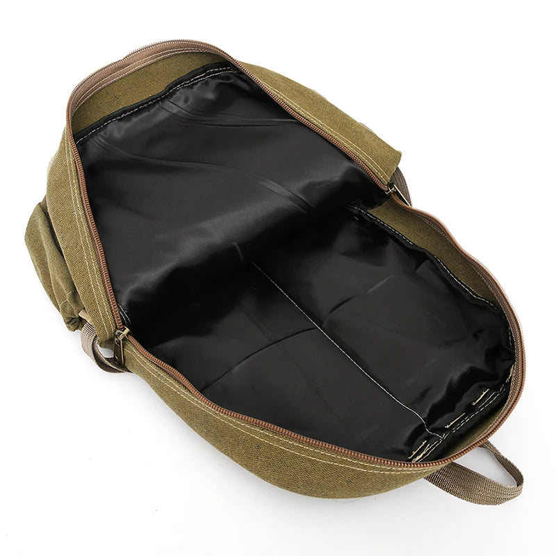 Waterproof Outdoor Canvas Backpack Men Sport Back Pack Male Schoolbag