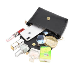 Women's PU Leather Small Handbags Lady Shoulder Bags