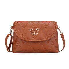 Embroidery PU Leather Female Handbag Lady's Shoulder Cross Body Bags