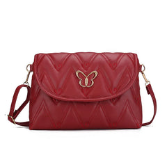 Embroidery PU Leather Female Handbag Lady's Shoulder Cross Body Bags