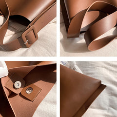Women's Large Capacity Shoulder Bag Soft PU Leather Tote Handbag