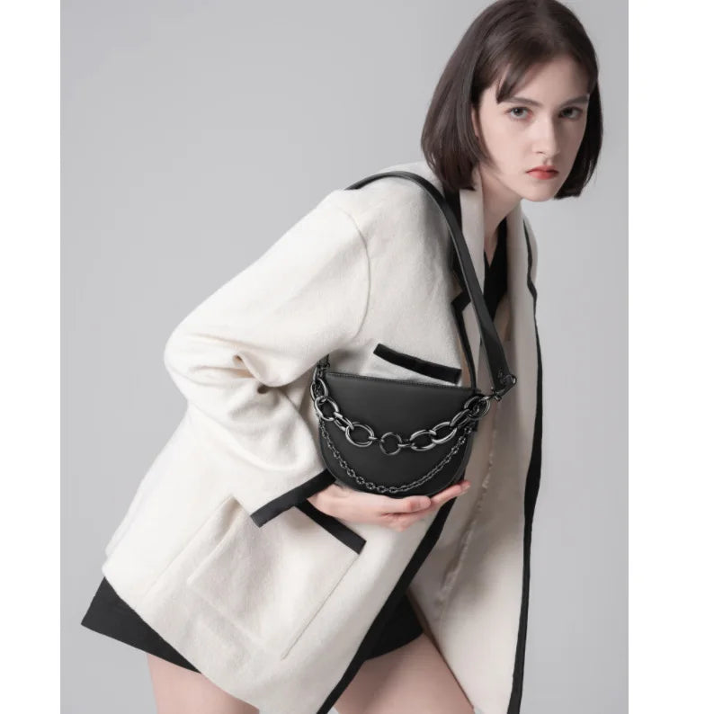 Lemon Leather Shoulder Bag Crossbody Satchels for Women