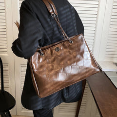 PU Leather Shoulder Bag for Women Solid Handbags and Purses