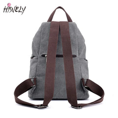 Casual Canvas Women Backpack Large Capacity Female Backpacks
