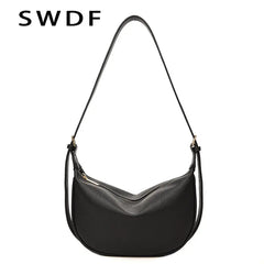 Soft Pu Leather Crossbody Bag for Women Shoulder Messenger Travel Hobos Purse