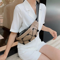 Women Waist Bags Pu Leather Sling Crossbody Bags Fanny Pack
