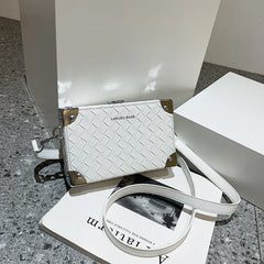 Small Crossbody Bag for Women Woven Box Shoulder Bag