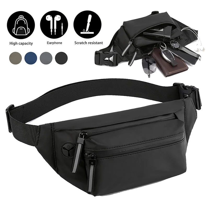 Men Waist Bag Fanny Pack Chest Pack Outdoor Sports Crossbody Bag