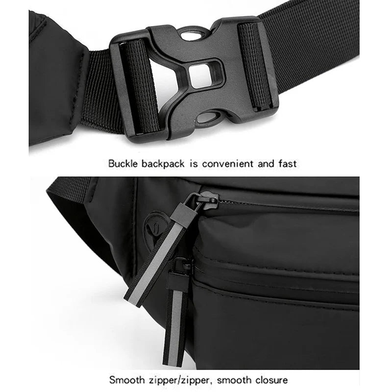 Men Waist Bag Fanny Pack Chest Pack Outdoor Sports Crossbody Bag