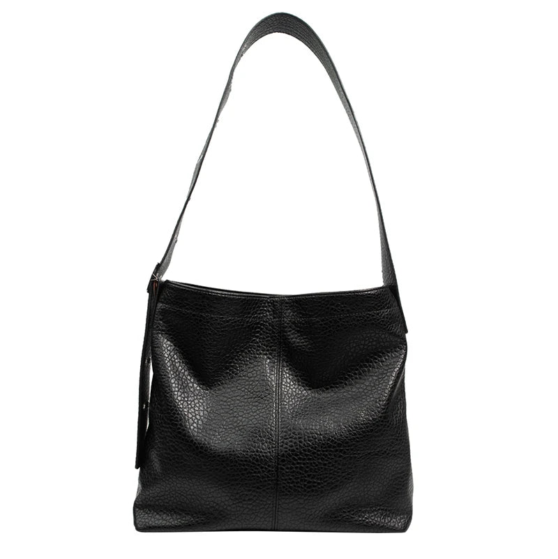 Soft Shoulder Bags Tote Big Pockets PU Leather