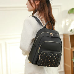 Durable Diamond Ladies Backpack Oxford Cloth Travel Backpack