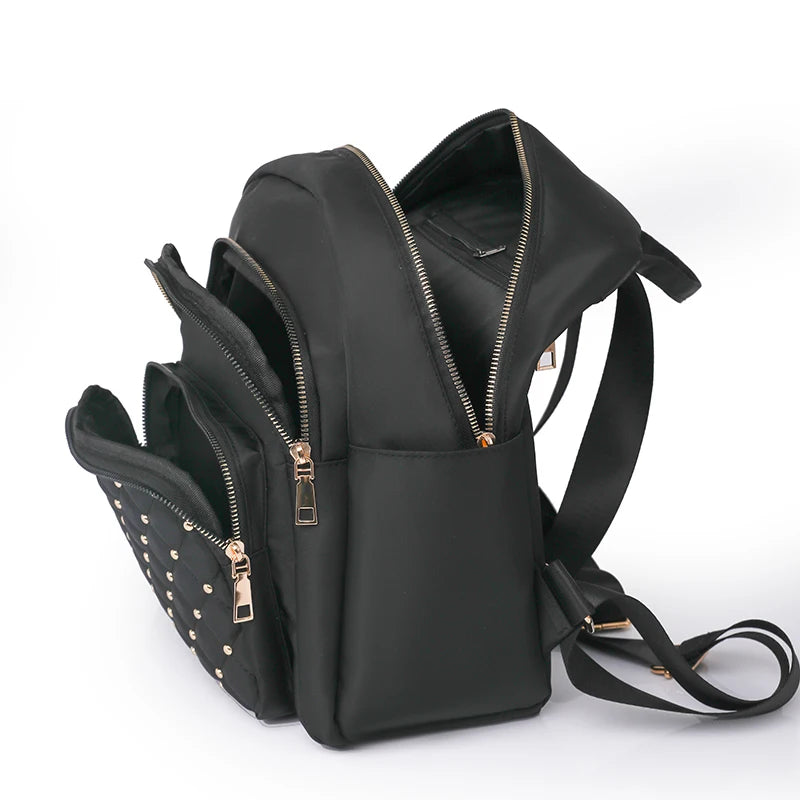 Durable Diamond Ladies Backpack Oxford Cloth Travel Backpack