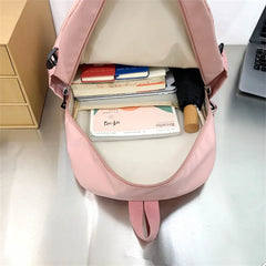 Nylon Women Backpack Waterproof Travel Backpacks Large Capacity School Bag